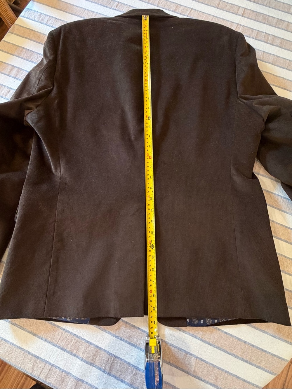 Lauren Ralph Lauren Brown Corduroy Blazer with Tan Elbow Patches - Picture 6 of 16